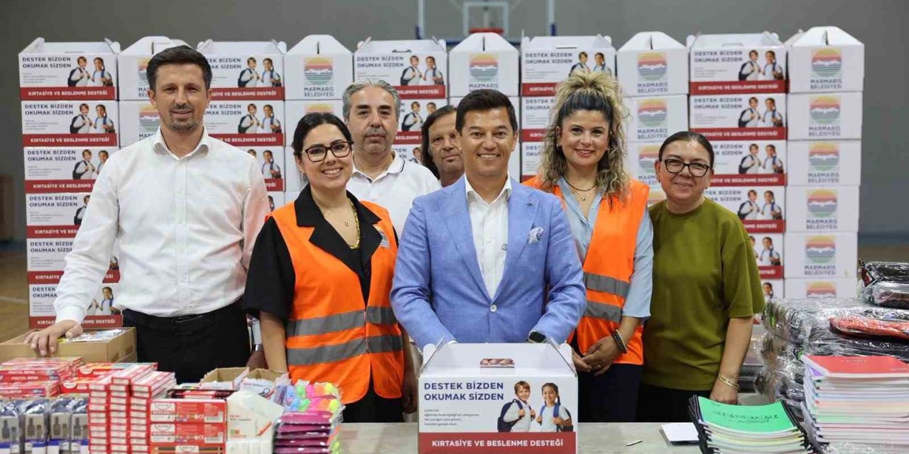 Marmaris’te öğrenciler yeni eğitim yılına destekle başlıyor