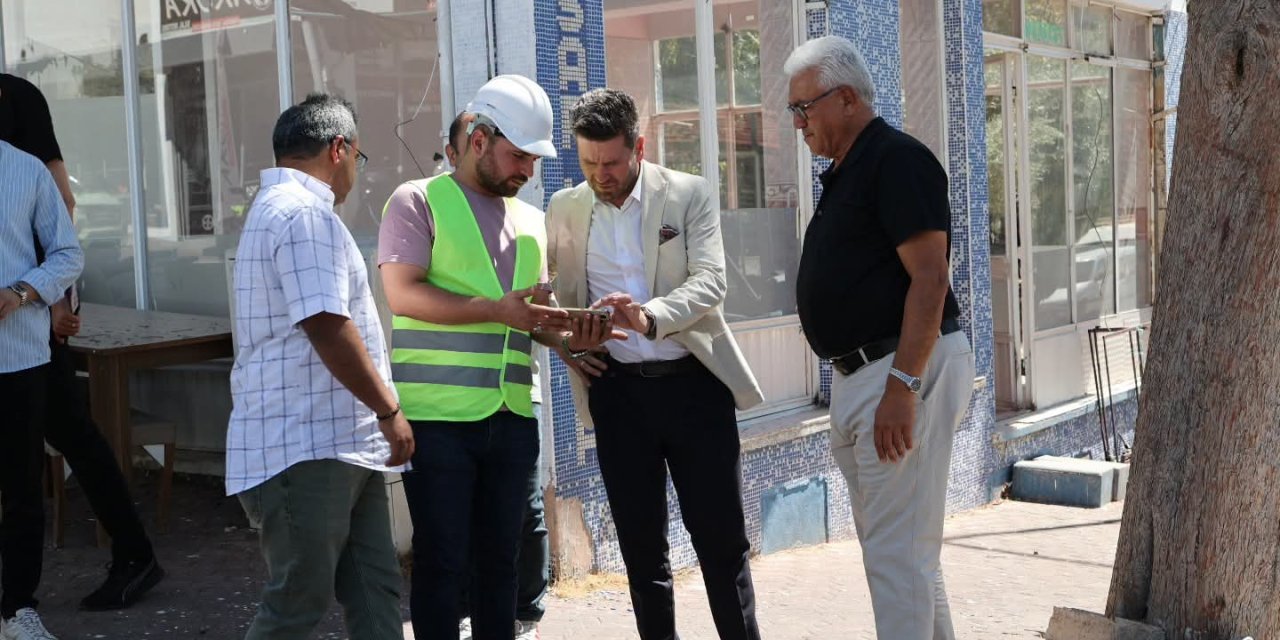 Başkan Tatık, Tavas’ta yürütülen çalışmaları sahada inceledi