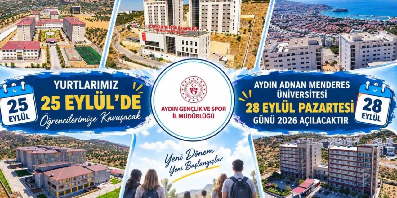 Aydın’da üniversite öğrencileri için geri sayım başladı