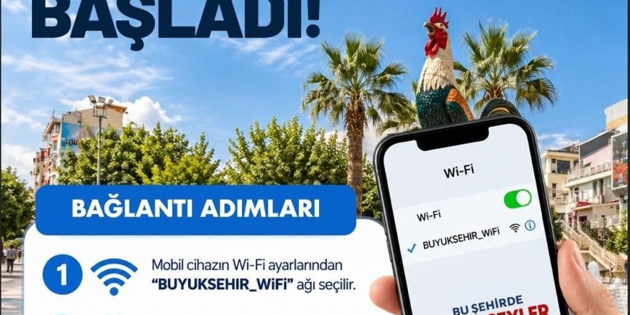 Denizli Büyükşehirden ücretsiz ve güvenli internet