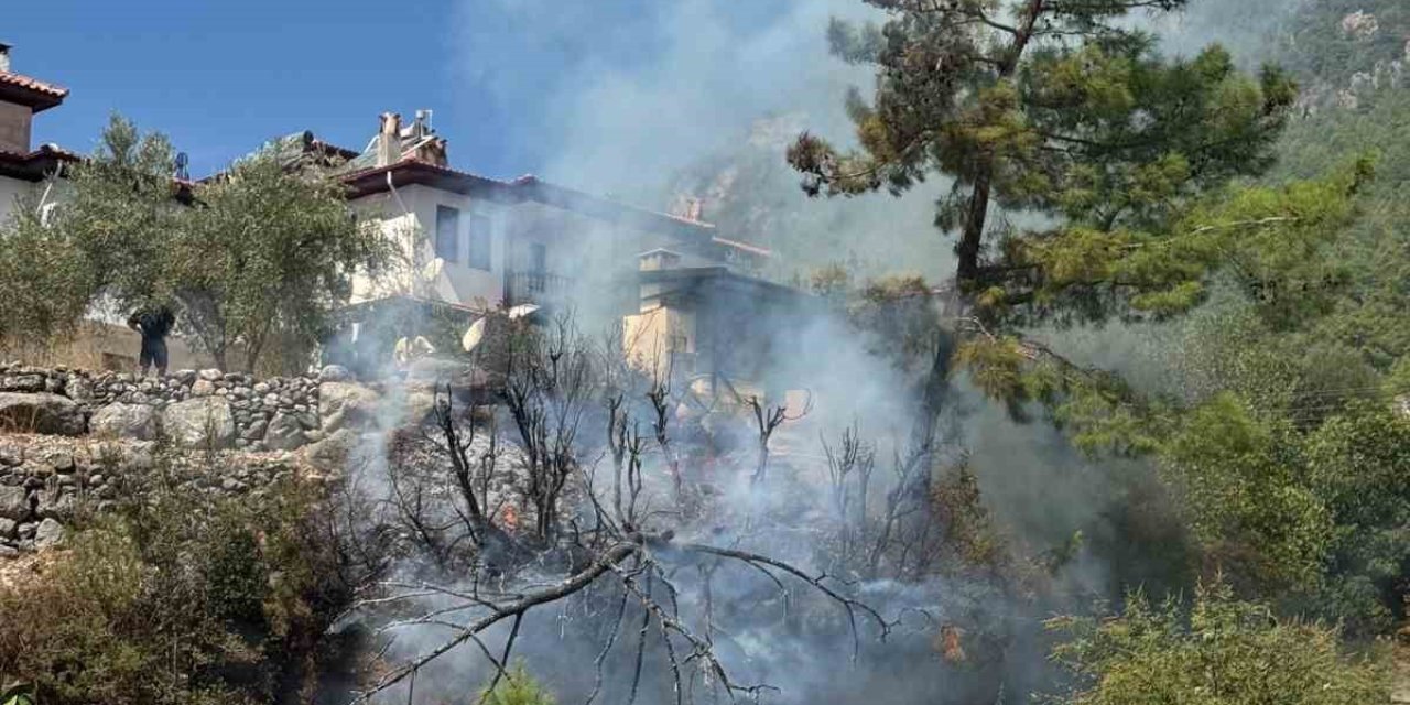 Akyaka’da ot yangını paniğe neden oldu