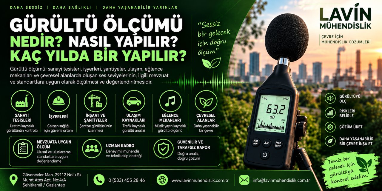 Gürültü ölçümü nedir? Nasıl yapılır? Kaç yılda bir yapılır?