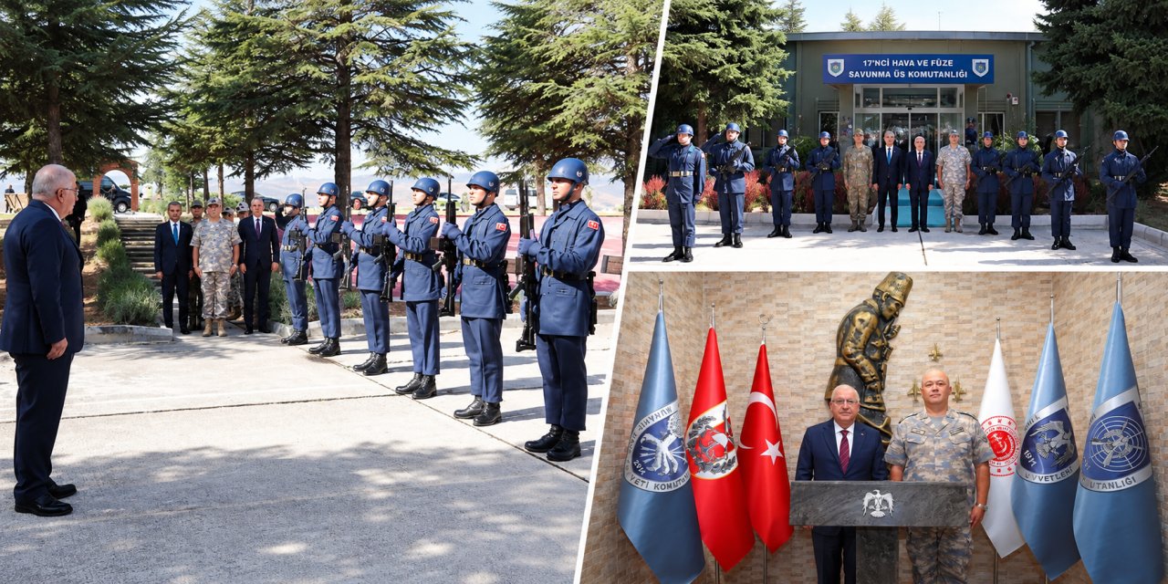 Bakan Güler, 17’nci Hava ve Füze Savunma Üs Komutanlığı’nı ziyaret etti
