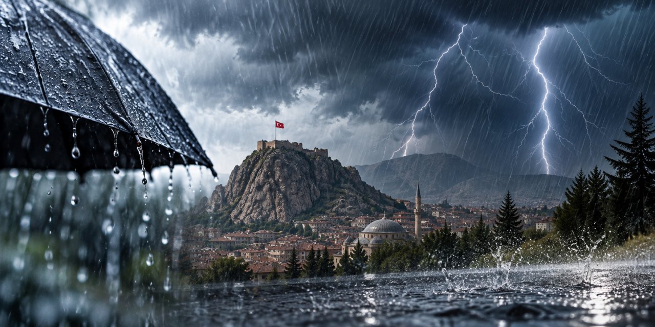 Afyonkarahisar için kuvvetli sağanak yağış uyarısı