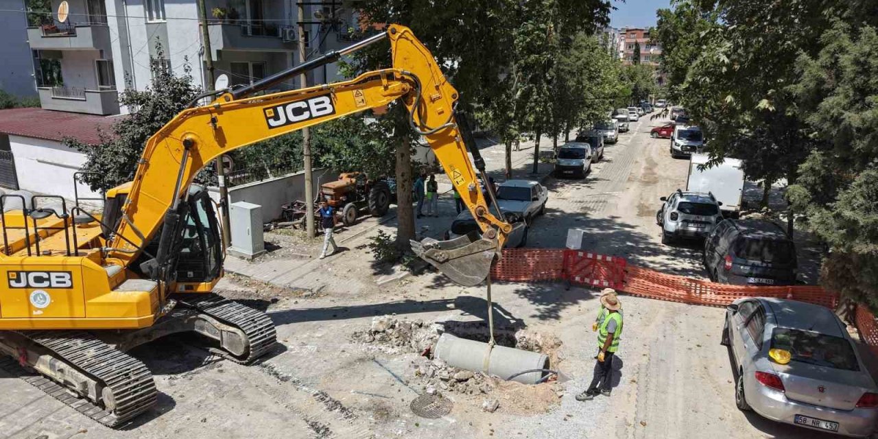 Soma İnönü Mahallesi’ne bin 200 metrelik yağmursuyu hattı