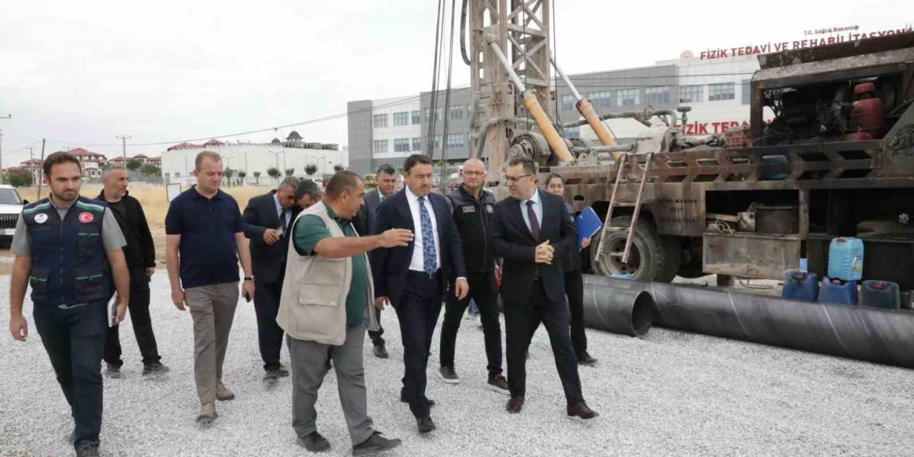 Yoncalı’da jeotermal üretim kuyusu için sondaj başladı