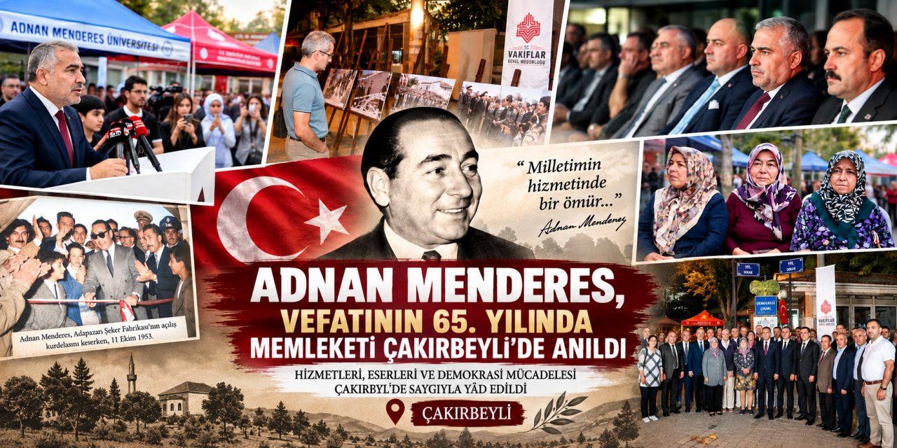 Adnan Menderes, vefatının 65. yılında memleketi Çakırbeyli’de anıldı