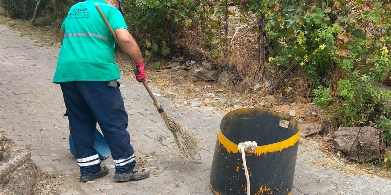 Efeler Belediyesi’nden, Eğrikavak’ta temizlik çalışması