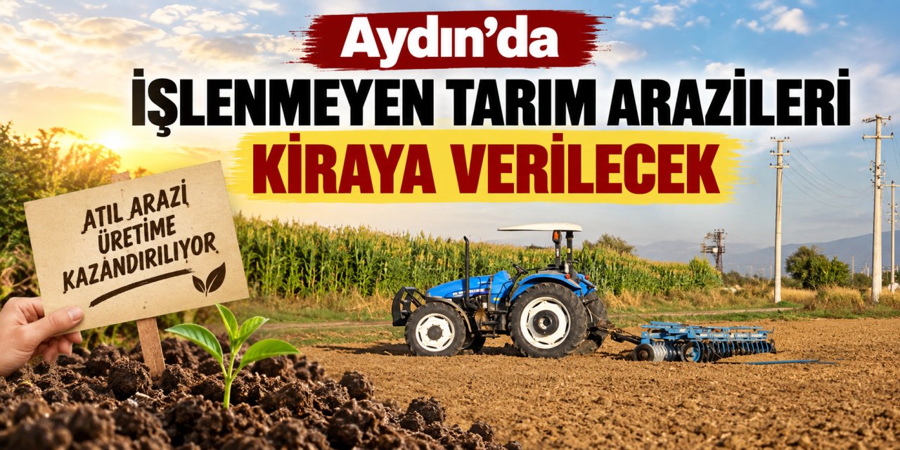 Aydın’da işlenmeyen tarım arazileri kiraya verilecek