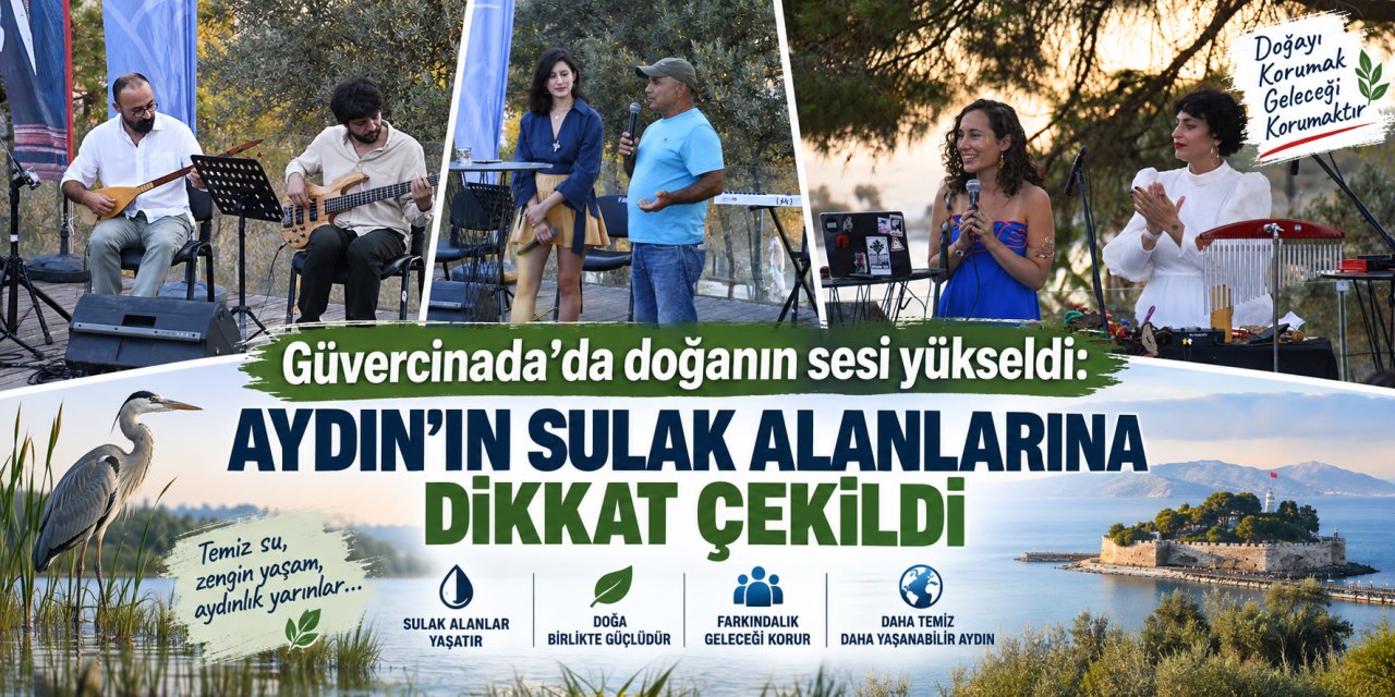 Güvercinada’da doğanın sesi yükseldi: Aydın’ın sulak alanlarına dikkat çekildi