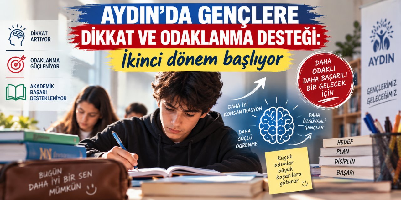 Aydın’da gençlere dikkat ve odaklanma desteği: İkinci dönem başlıyor
