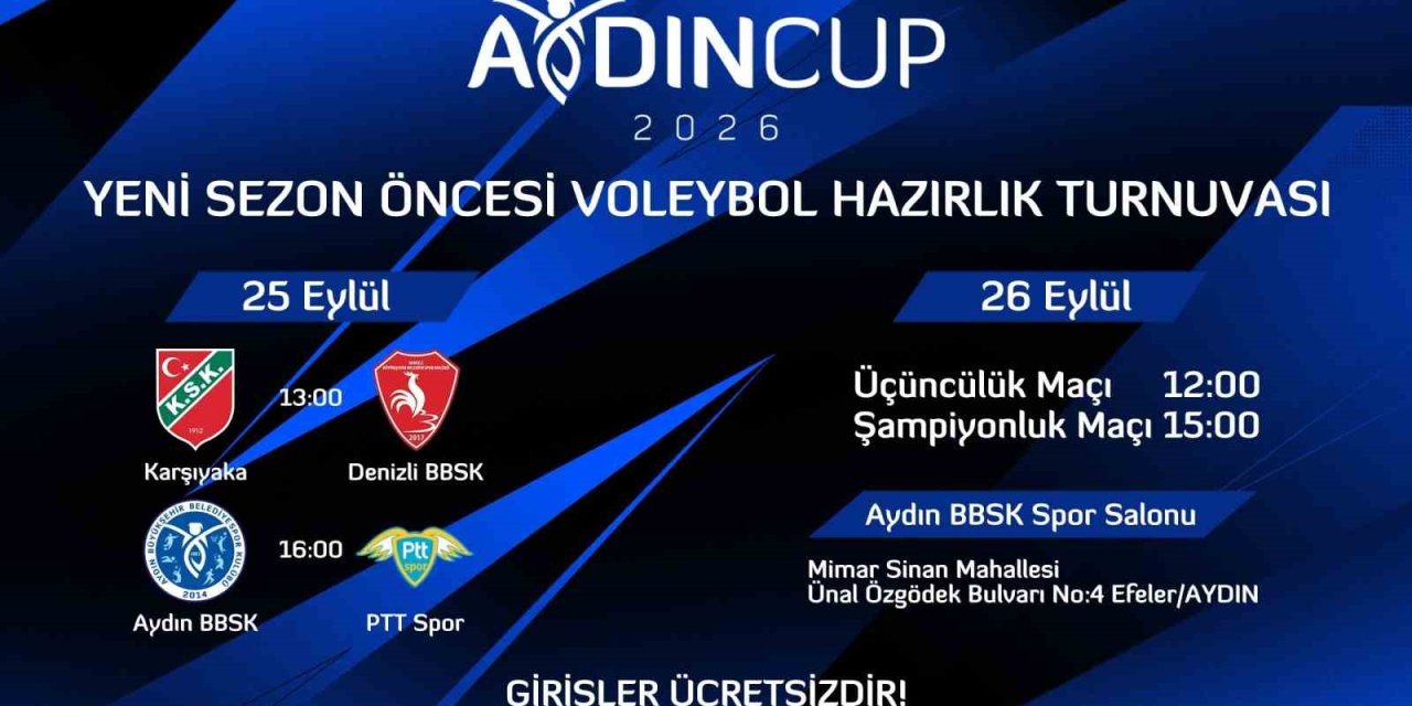 Aydın Cup 2026 için geri sayım başladı