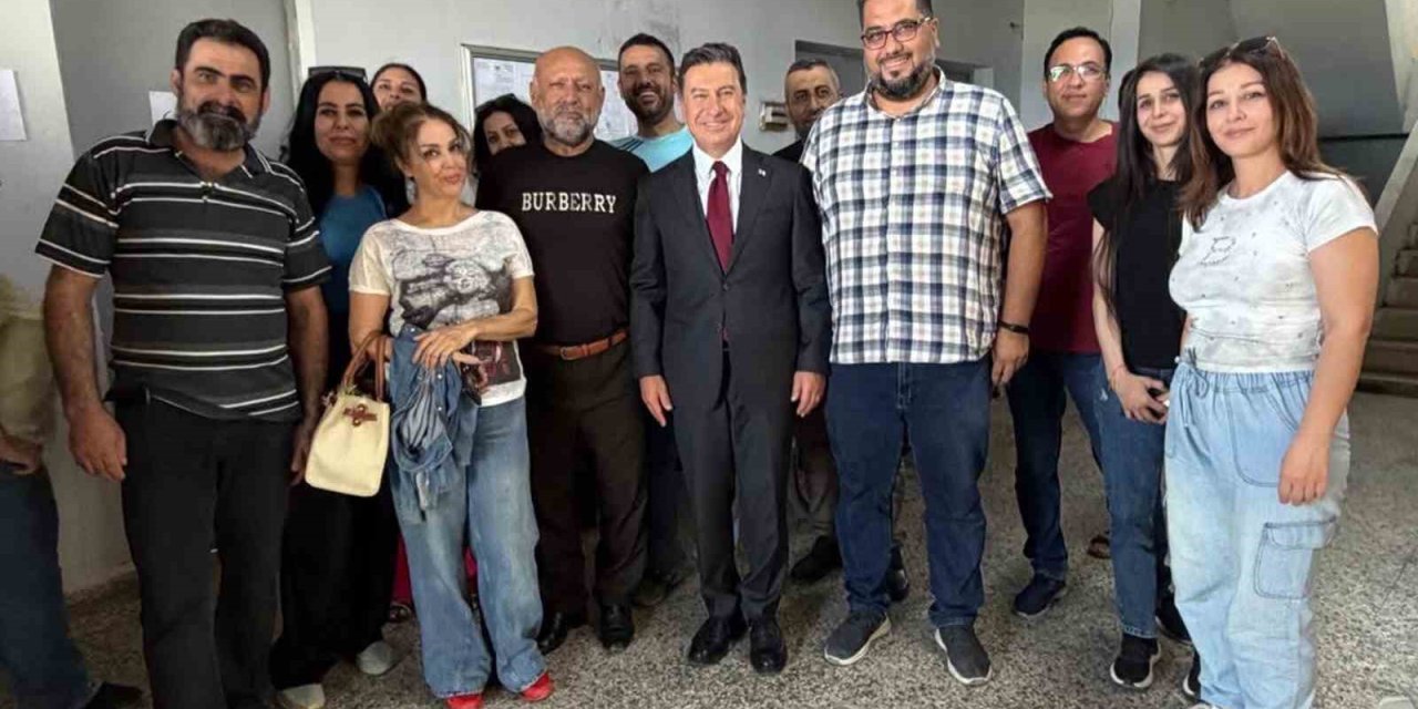 Başkan Aras, Suriye ziyaretinde Bayır-Bucak Türkmenleri ile bir araya geldi