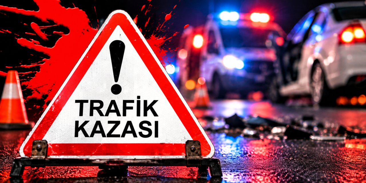 Devrilen otomobilde 2 kişi yaralandı