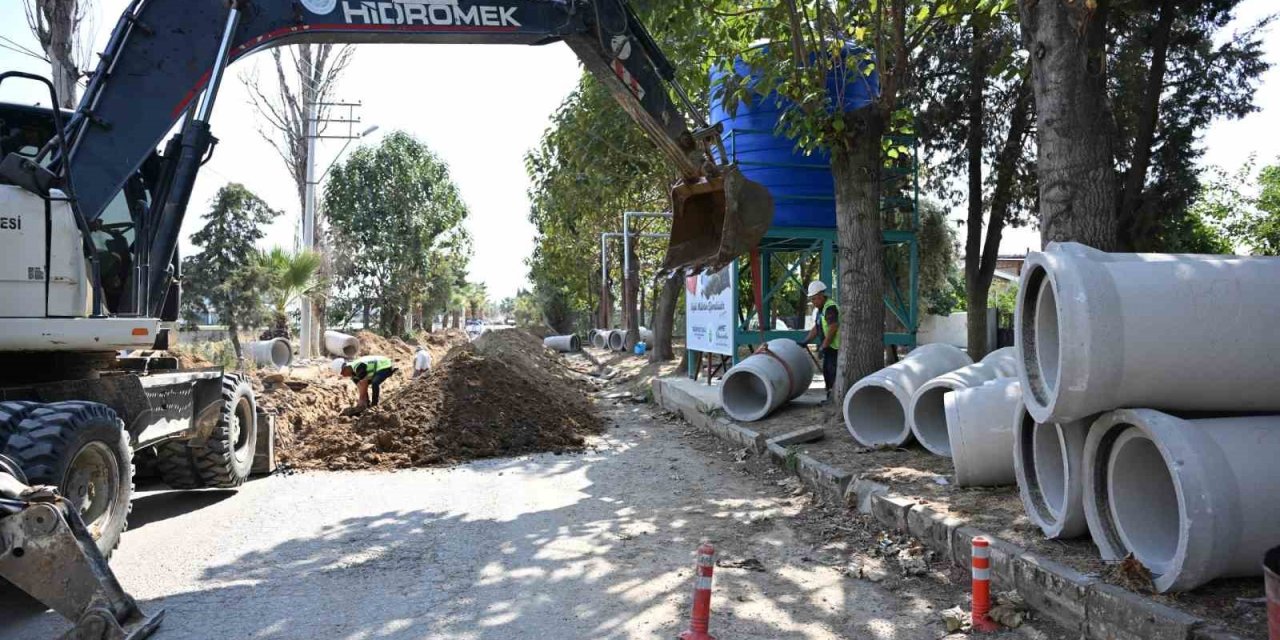 Alaşehir’de taşkınlara karşı 1.2 kilometrelik kolektör hattı
