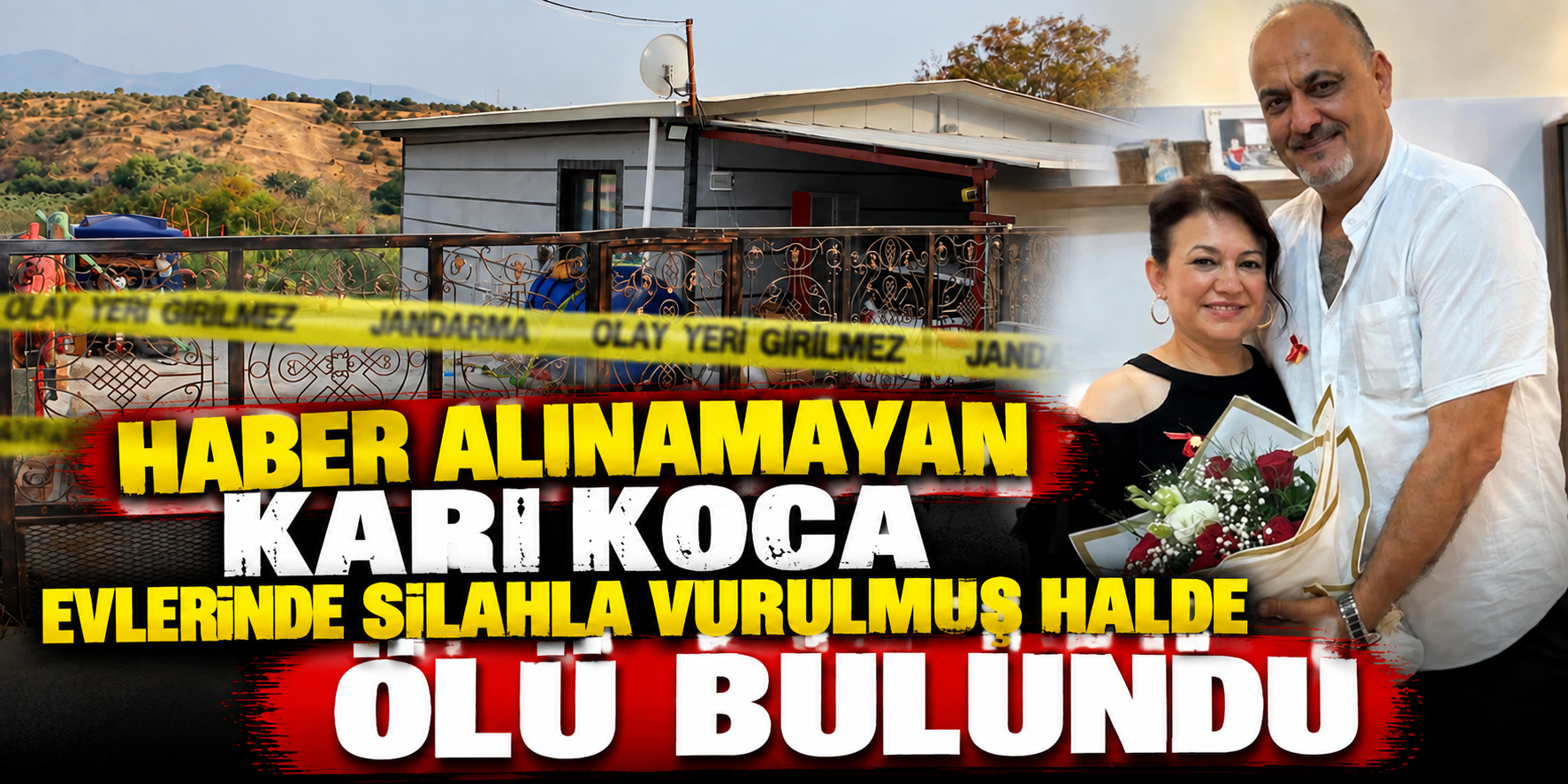 Haber alınamayan karı koca evlerinde silahla vurulmuş halde ölü bulundu