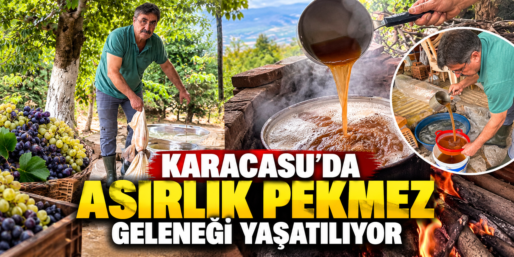 Karacasu’da asırlık pekmez geleneği yaşatılıyor