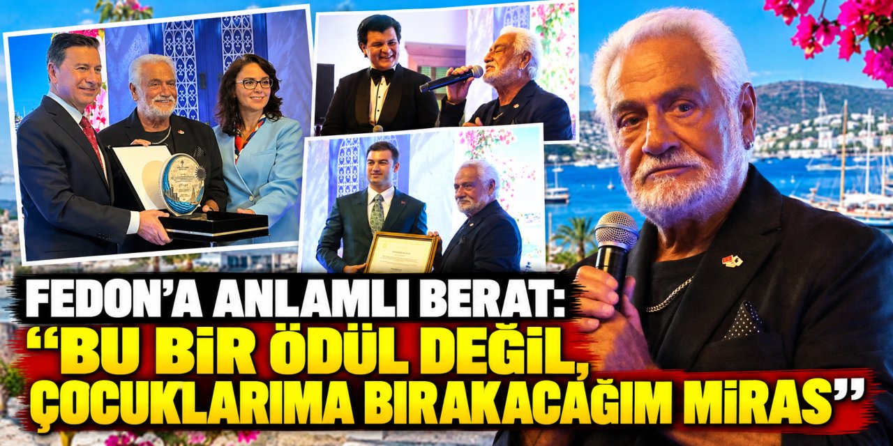 Fedon’a anlamlı berat: “Bu bir ödül değil, çocuklarıma bırakacağım miras”