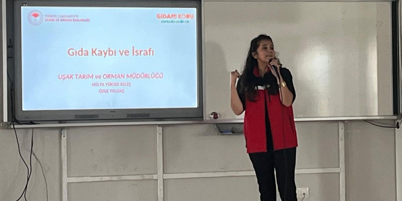 Uşak’ta öğrencilere gıda kaybı ve israfına karşı farkındalık eğitimi