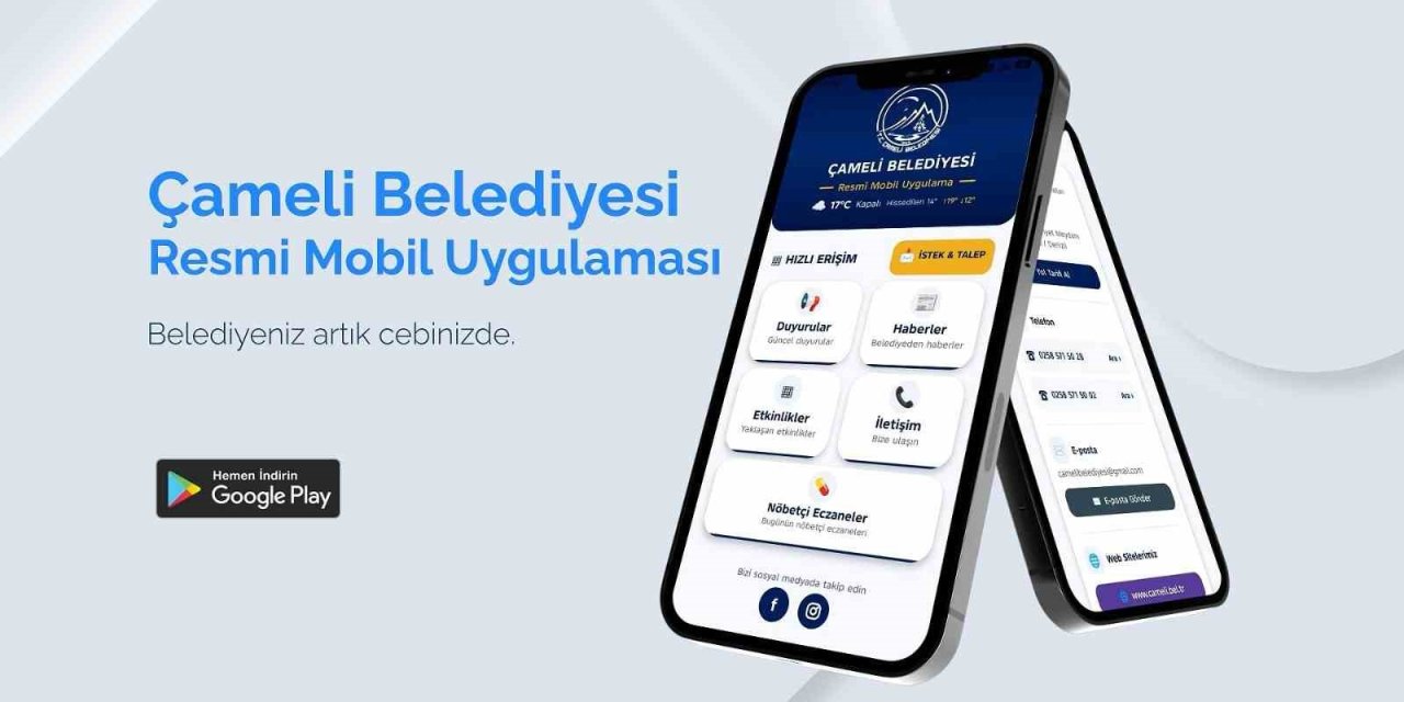 Çameli Belediyesi resmî mobil uygulaması kullanıma sunuldu