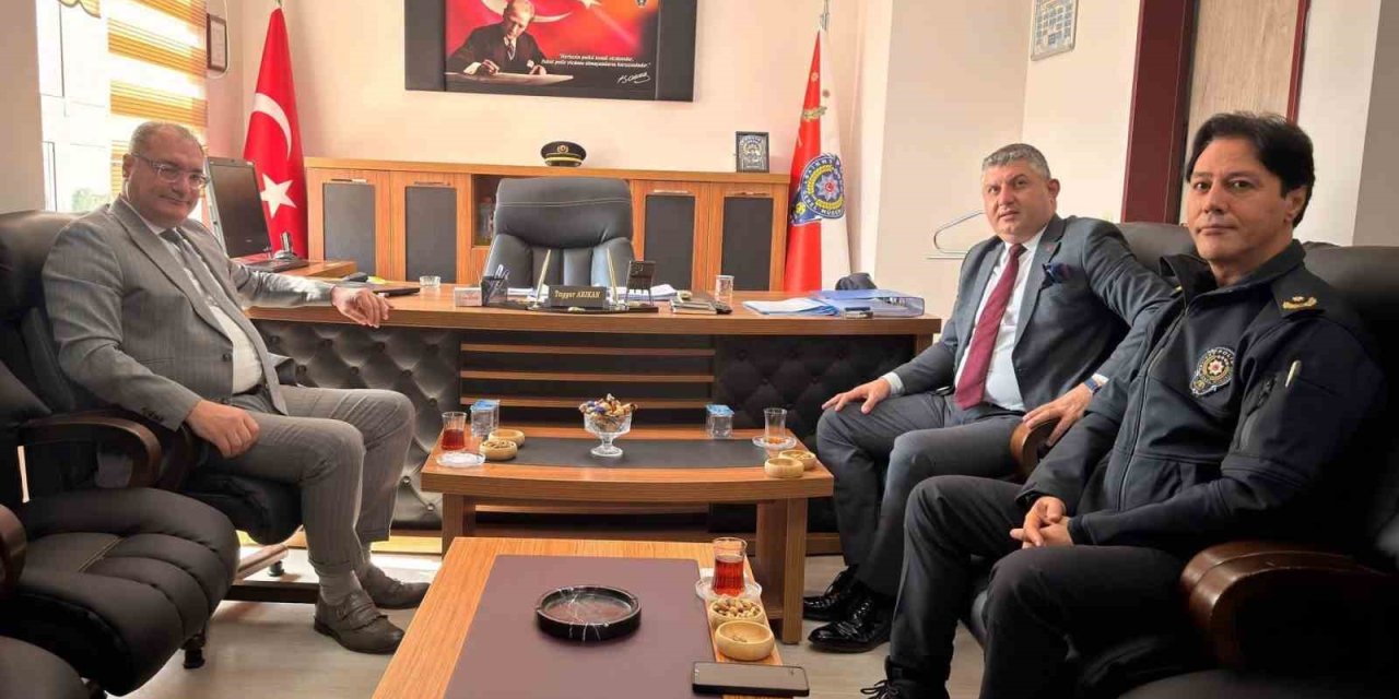 Kaymakam Arıkan’dan, Tayyar Arıkan’a ziyaret