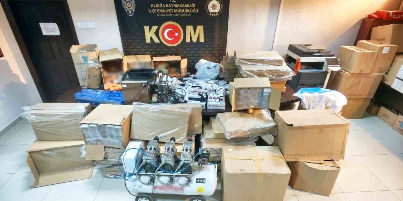İzmir’de 5 milyon liralık dev kaçakçılık operasyonu: 15 şüpheliye adli işlem