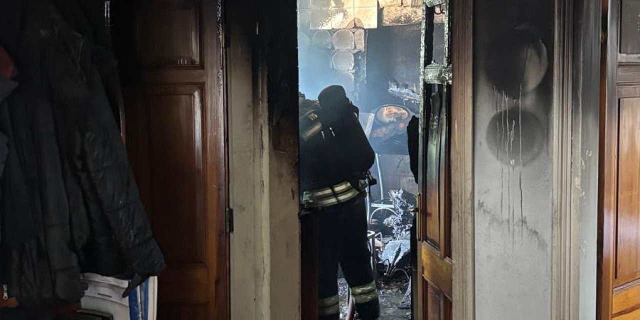 Bodrum’da ev yangını