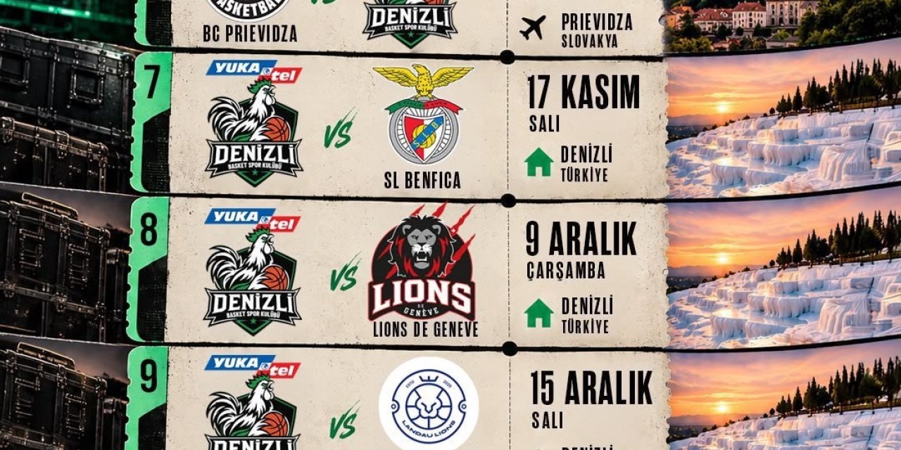Denizli Basket’in Avrupa’daki ilk rakibini evinde ağırlayacak