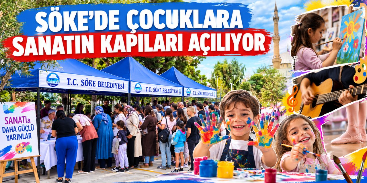 Söke’de çocuklara sanatın kapıları açılıyor