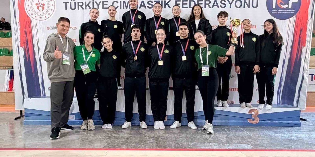 Manisa’dan aerobik cimnastikte gövde gösterisi