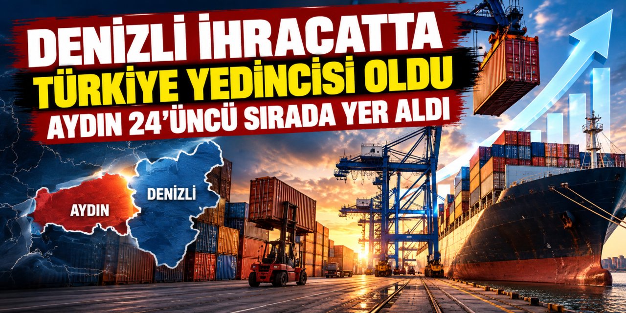 Denizli ihracatta Türkiye yedincisi oldu, Aydın 24’üncü sırada yer aldı