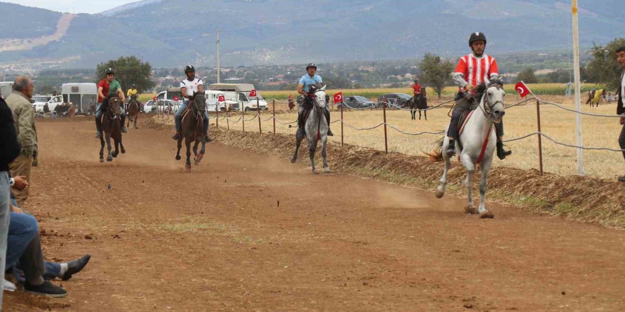 Kızılcabölük Rahvan At Yarışları’nda kıyasıya rekabet yaşandı