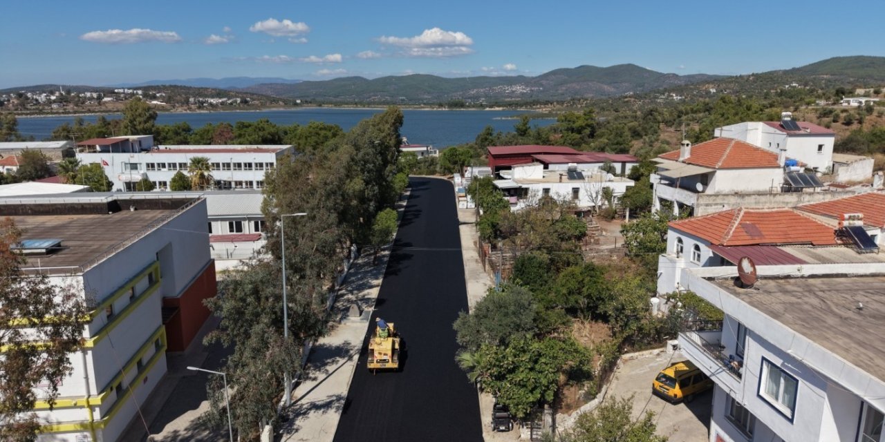 Bodrum’da asfalt çalışmaları devam ediyor
