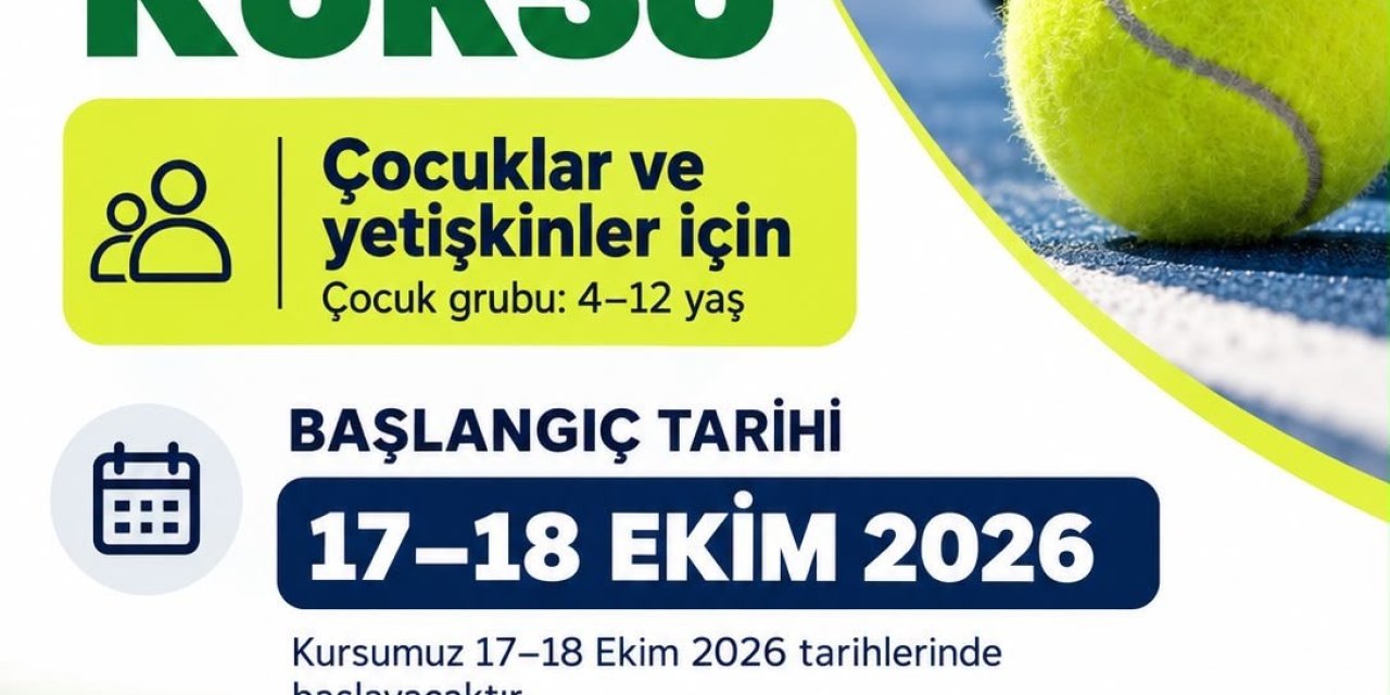 Bodrum’da ücretsiz tenis kursu başlıyor