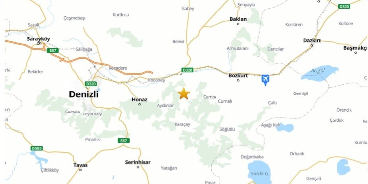 Denizli 3.9 ve 6 artçı ile sallandı