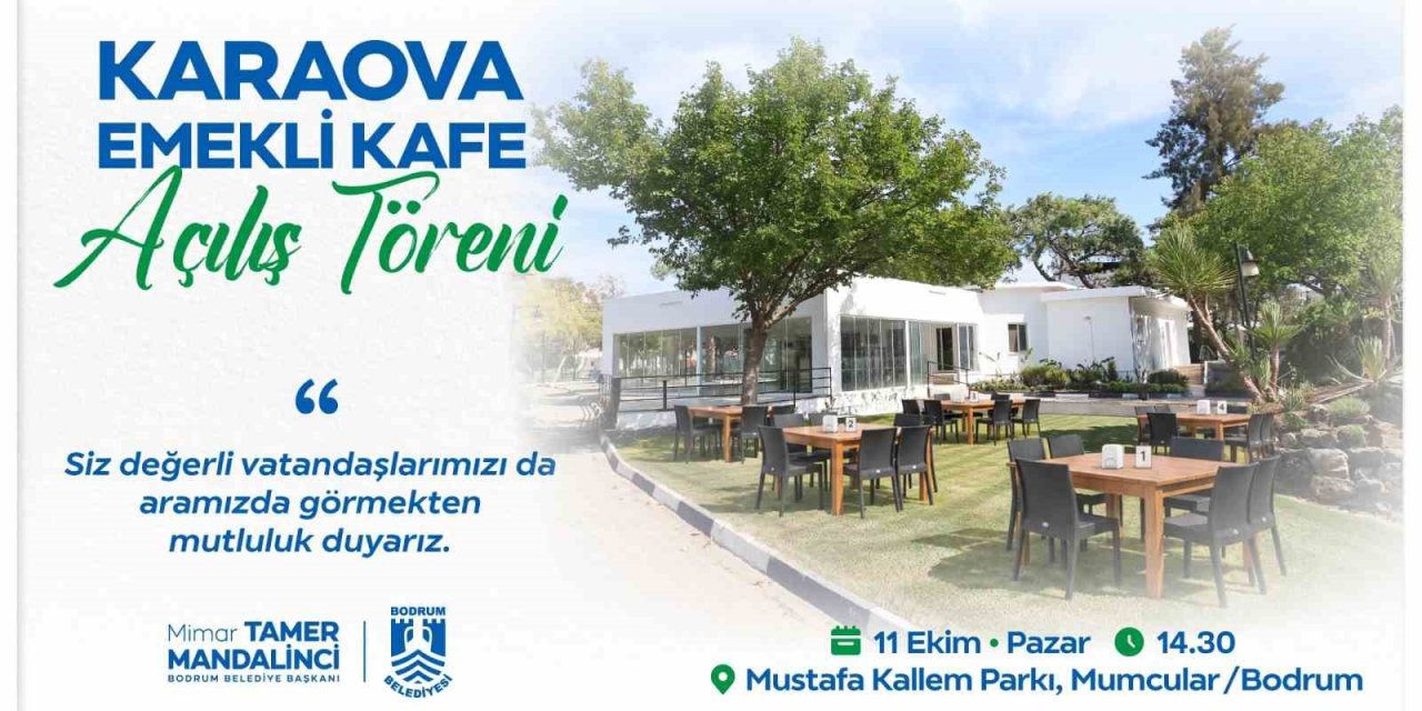 Karaova Emekli Kafe hizmete açılıyor