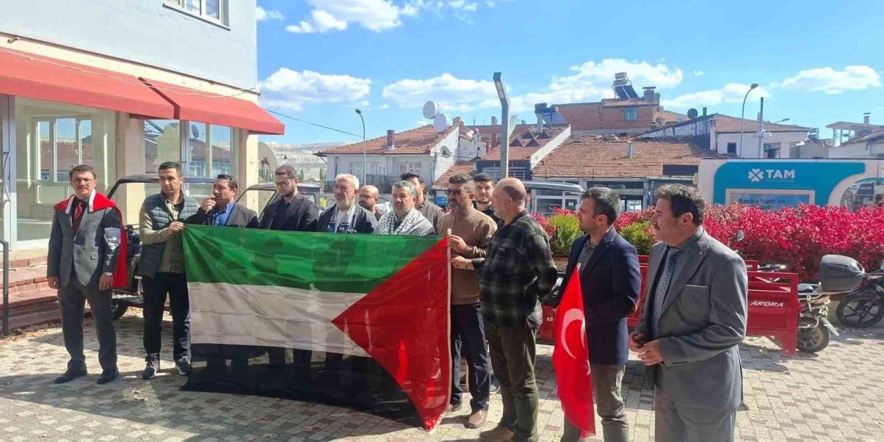 Hisarcık’ta Gazze için basın açıklaması ve dua programı