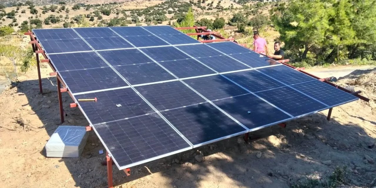 Yenipazar’da sondaj tesisine güneş enerjisi sistemi kuruldu
