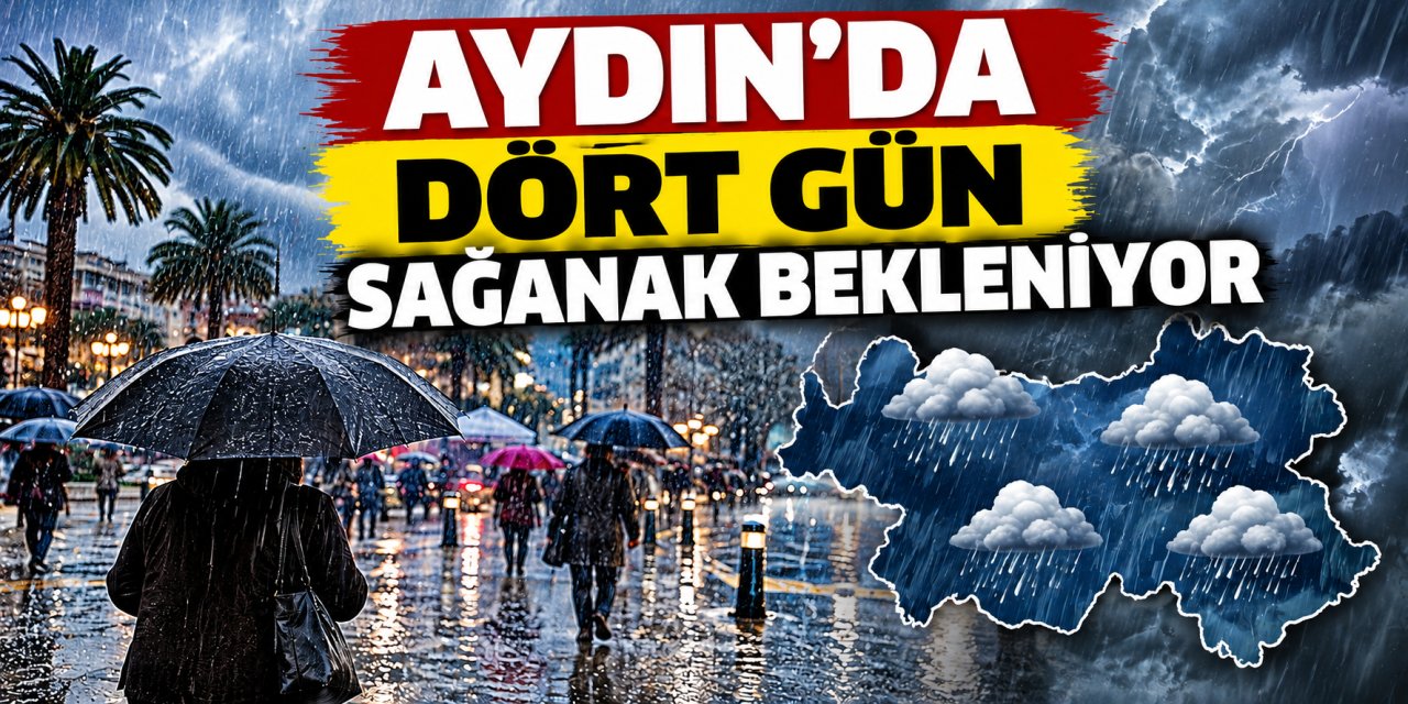 Aydın’da dört gün sağanak bekleniyor