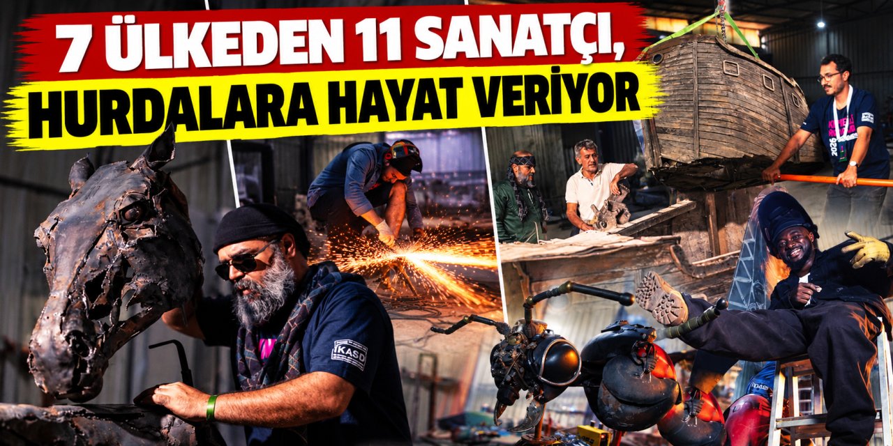 7 ülkeden 11 sanatçı, hurdalara hayat veriyor