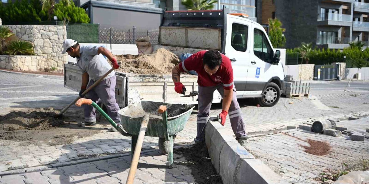 Kuşadası’nda 12 bin metrekarelik yol çalışması tamamlandı