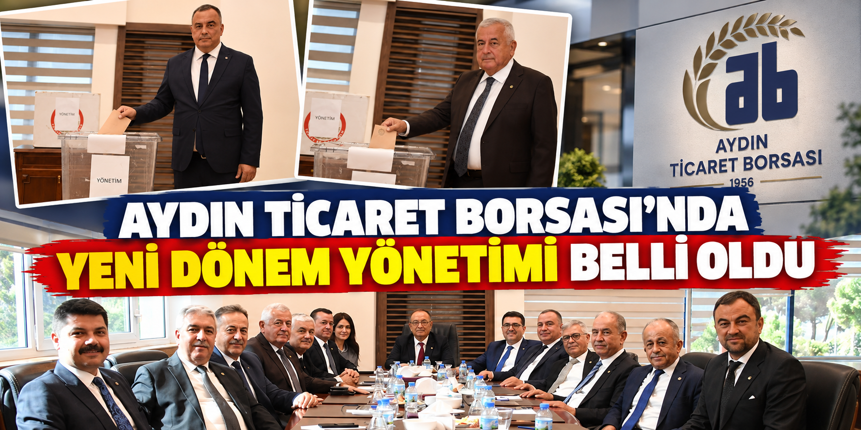 Aydın Ticaret Borsası’nda yeni dönem yönetimi belli oldu