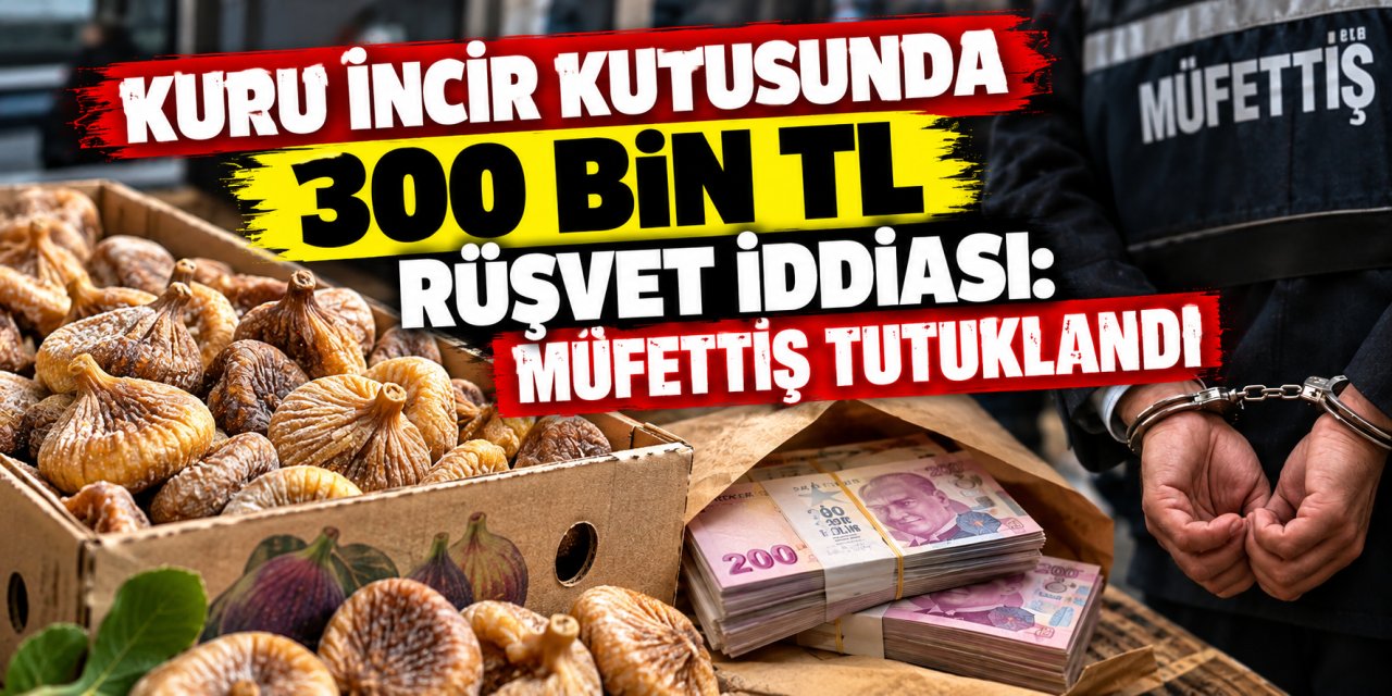 İncir kutusunda 300 bin TL rüşvet iddiası: Müfettiş tutuklandı