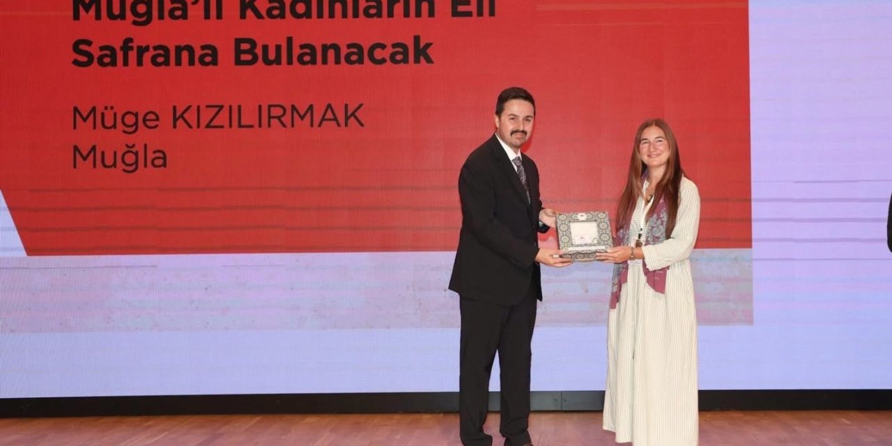 Muğlalı kadınların safran projesine anlamlı ödül