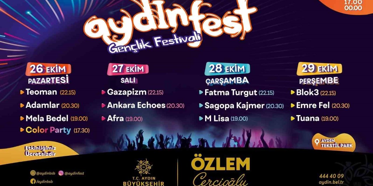 Aydınfest için geri sayım başladı