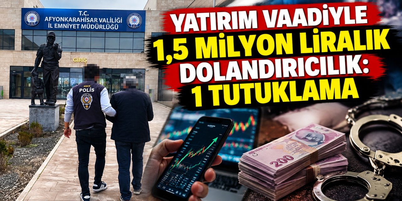 Yatırım vaadiyle 1,5 milyon liralık dolandırıcılık: 1 tutuklama