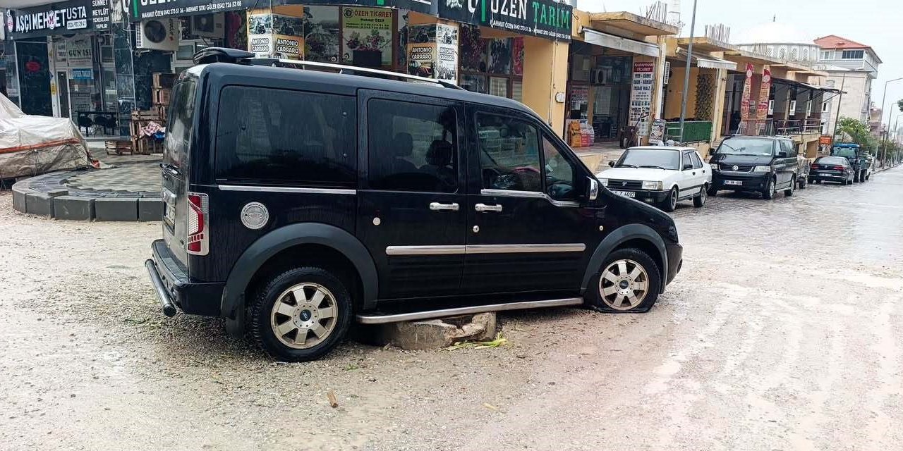 Buldan’da önlemsiz yol çalışması kazaya davetiye çıkarıyor