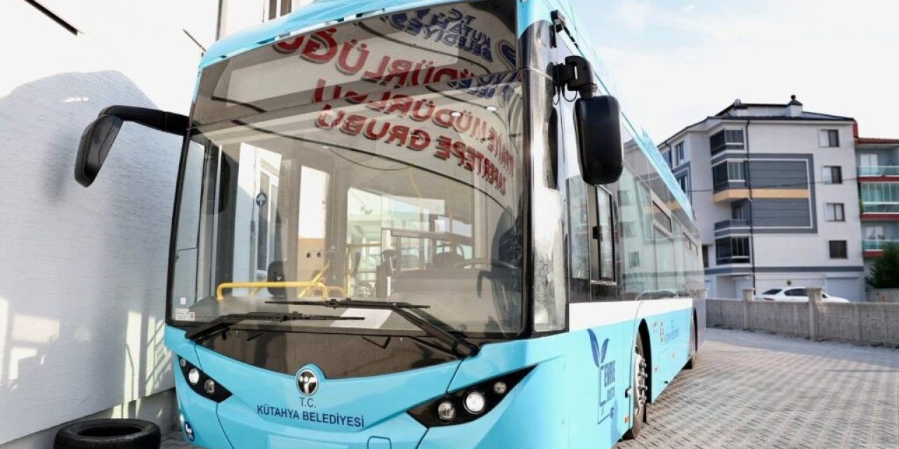 Kütahya’nın elektrikli otobüsleri COP31 için Antalya’ya gönderdi