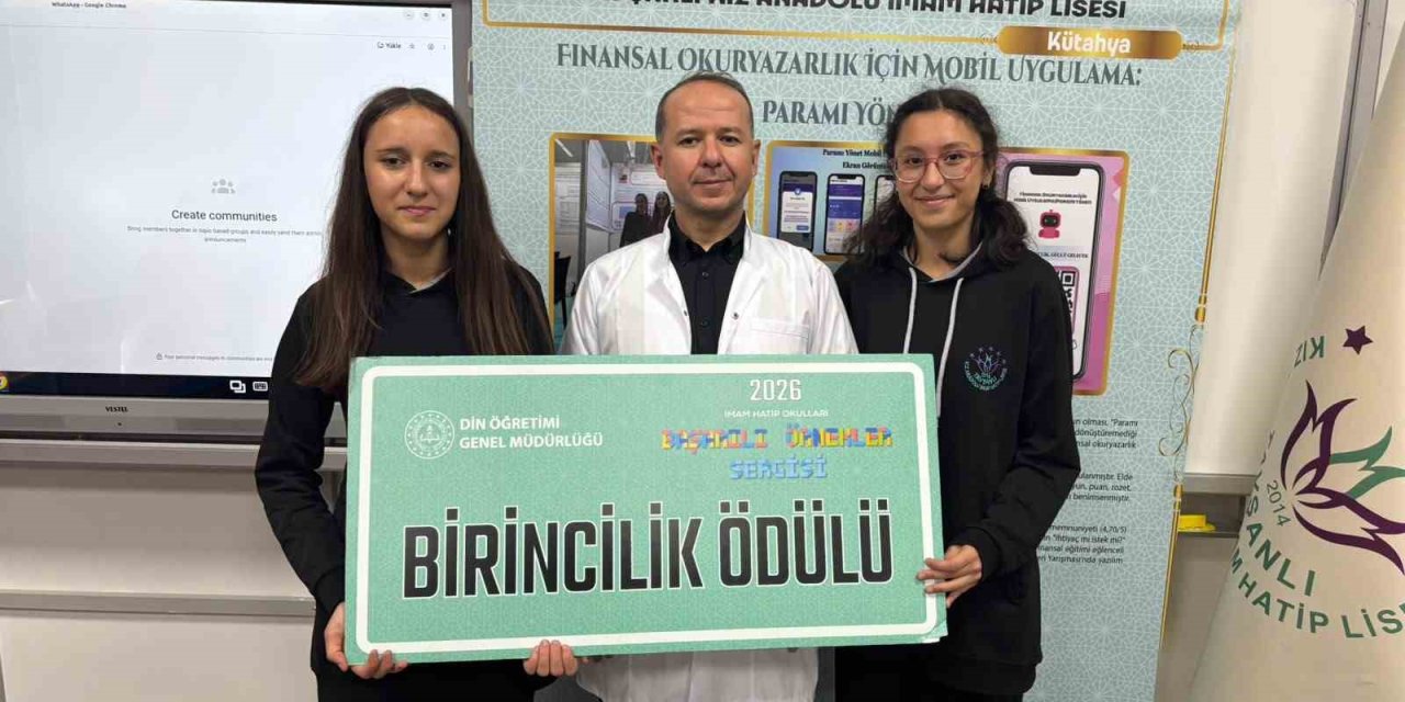 Tavşanlı Kız Anadolu İmam Hatip Lisesi ’Paramı Yönet’ projesiyle Türkiye birincisi oldu