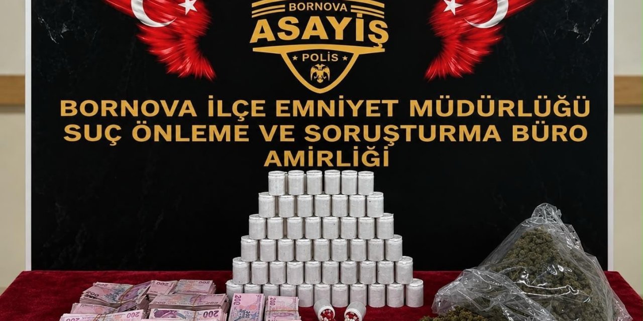 Evden binlerce uyuşturucu hap ile esrar ele geçirildi